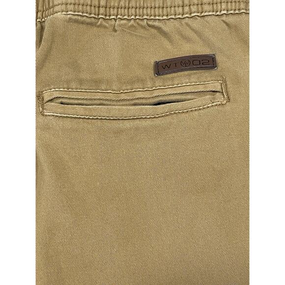 WT02 Elastic Waist Pull On Drawstring Jogger Pants Brown Men’s Size Medium - Picture 6 of 13